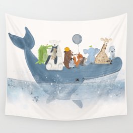 a whale of a time Wall Tapestry