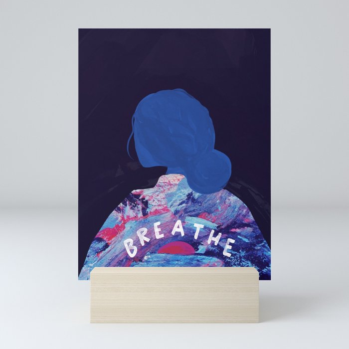 To Breathe, Woman. Abstract Mini Art Print