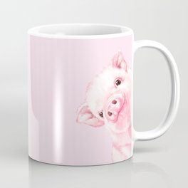 Sneaky Baby Pink Pig Mug