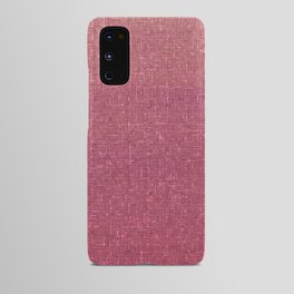 raspberry red sunset sky architectural glass texture look Android Case