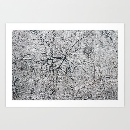 Snow Art Print