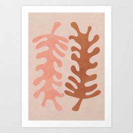 Abstact Contemporary Leaf Art Print