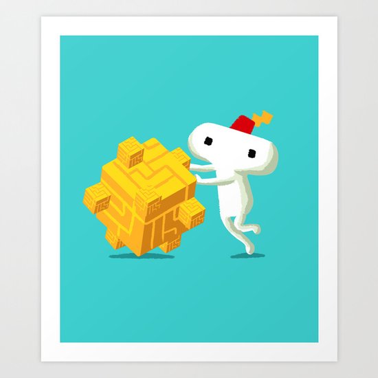 The Prince with a FEZ Art Print