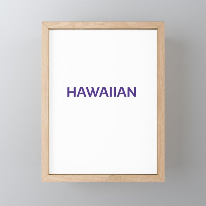 hawaiian Framed Mini Art Print