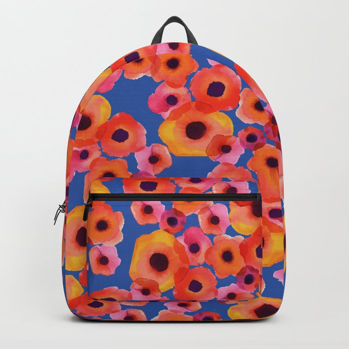 Floral Anil Backpack