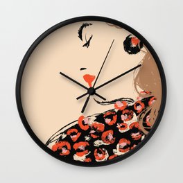 Leopard Pattern Wall Clock