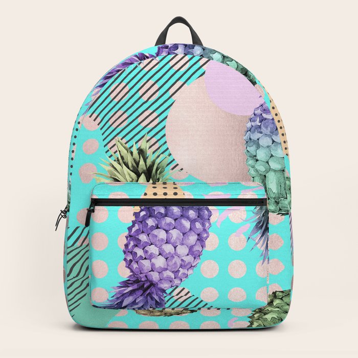 rose gold pineapple backpack