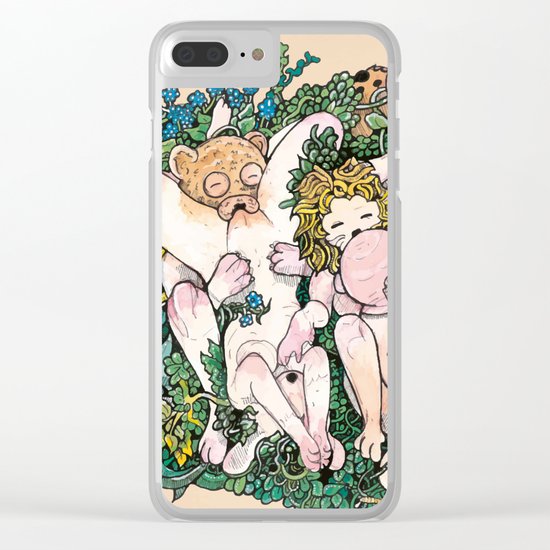 Animal Party Clear iPhone Case