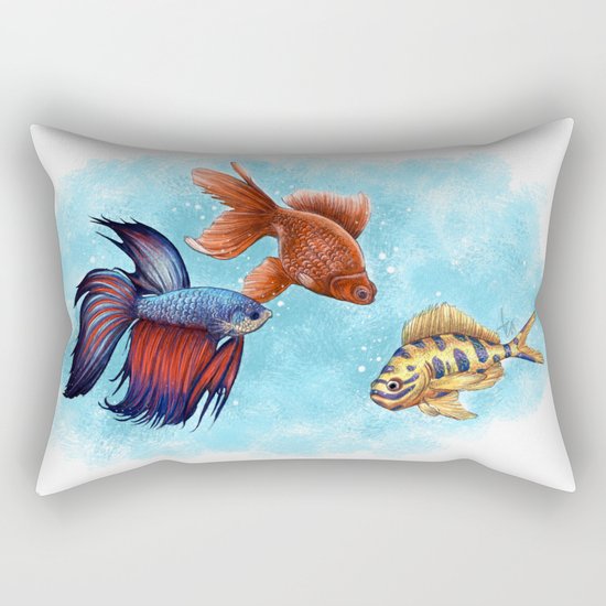 Just Keep Swimming Rectangular Pillow