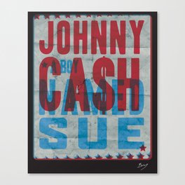 Johnny Cash A Boy Named Sue Canvas Print