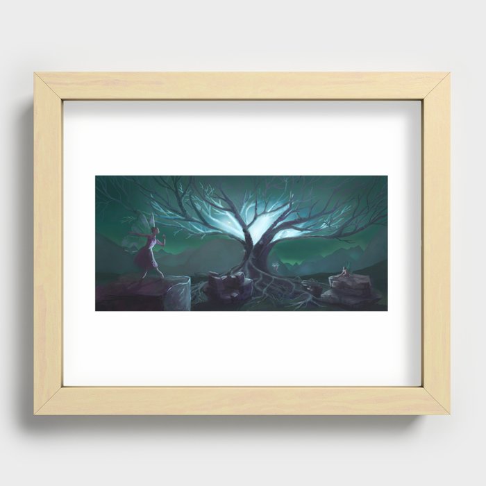 Wishing tree Recessed Framed Print