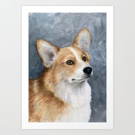 Dog 89 Corgi Dog Art Print