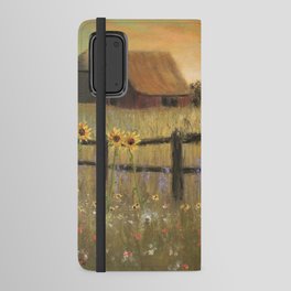 Farm Sunflower Painting Android Wallet Case