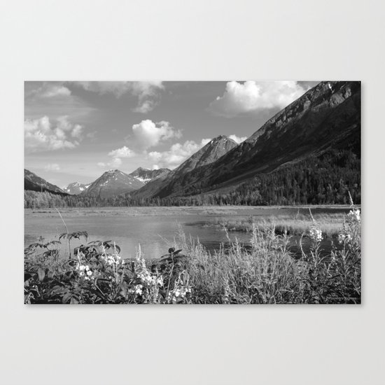 Tern Lake - Mono 2 Canvas Print