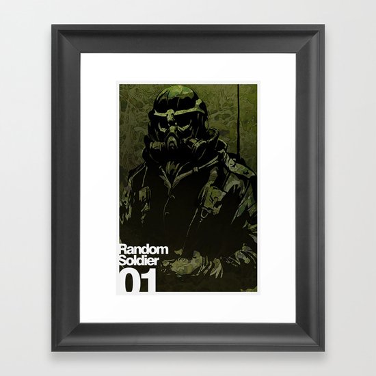 Random Solider 01 Framed Art Print