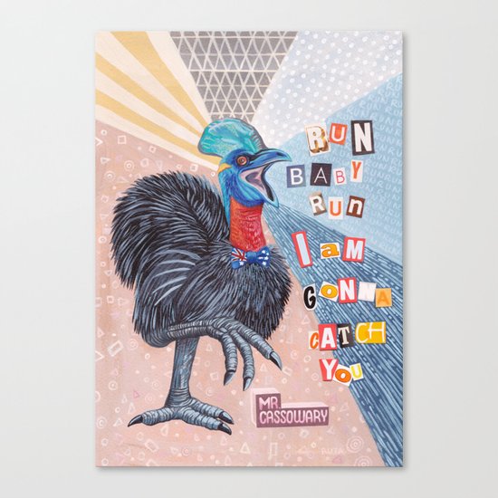 Mrs Cassowary Canvas Print