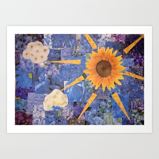 Summer Collage Art Print