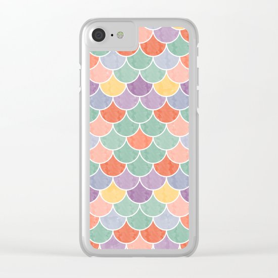 Watercolor Lovely Pattern VVXVIV Clear iPhone Case