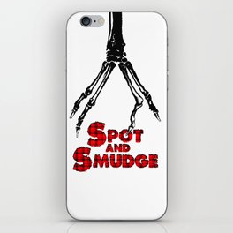 Spot and Smudge logo phone case iPhone Skin