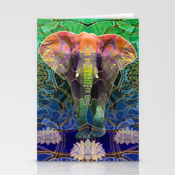 Wandering Elephant Stationery Cards