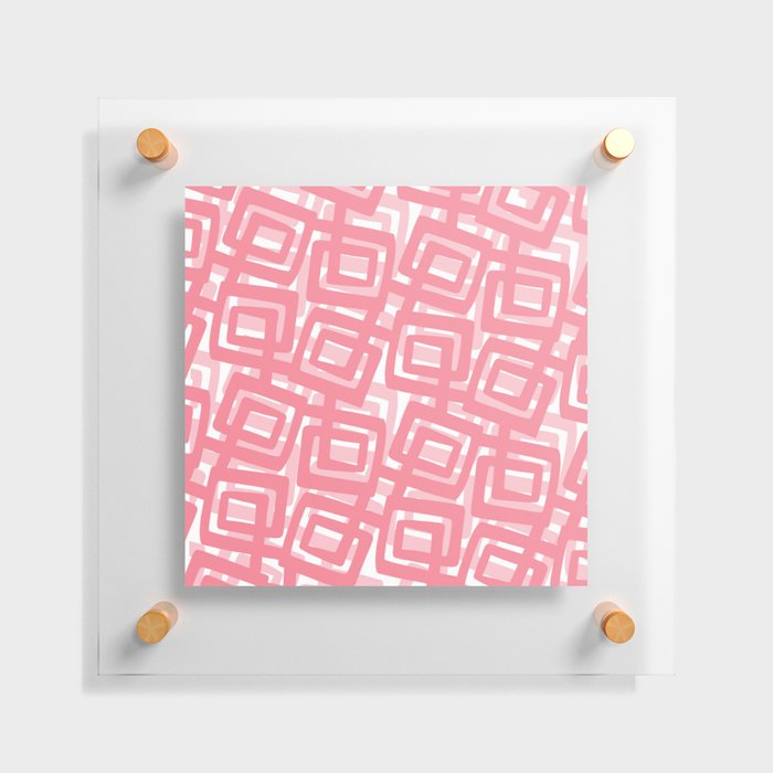 Very Mod Pink Art Floating Acrylic Print