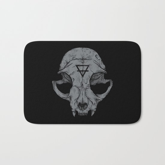 Cat Skull Bath Mat