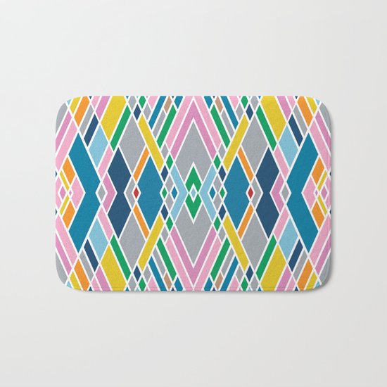 Map Mirror Outline Bath Mat