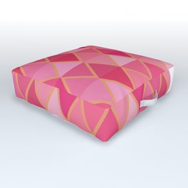 Pink and Gold Outdoor Floor Cushion