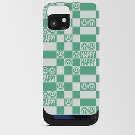 HAPPY Checkerboard (Mint Color) iPhone Card Case