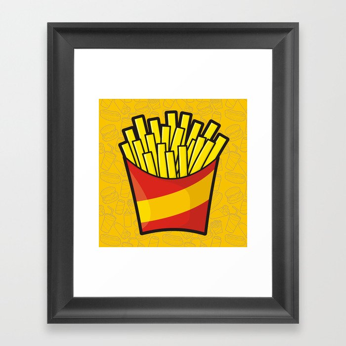 French Fries Framed Art Print
