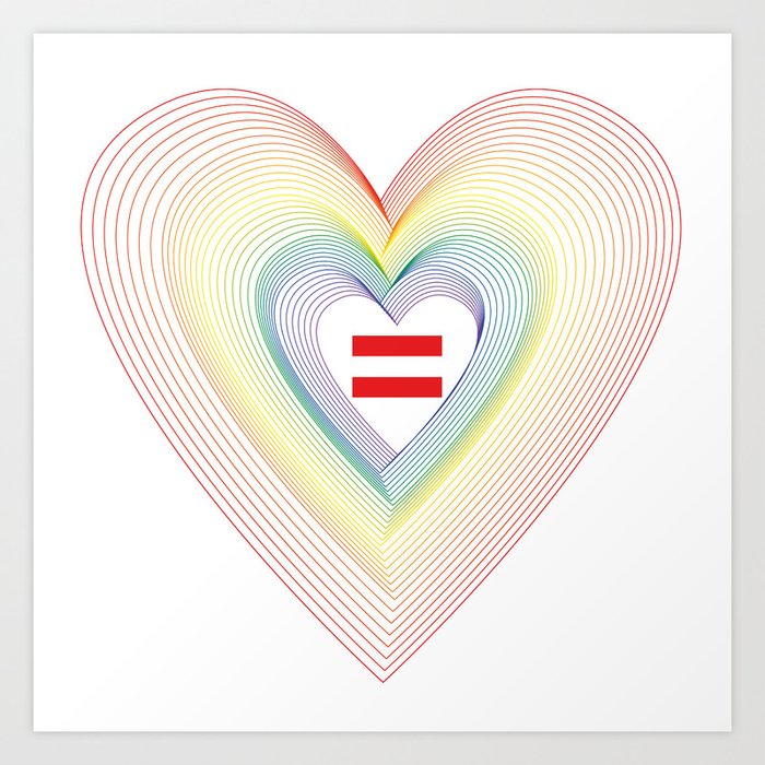 Pride 1 - Love Equality Art Print