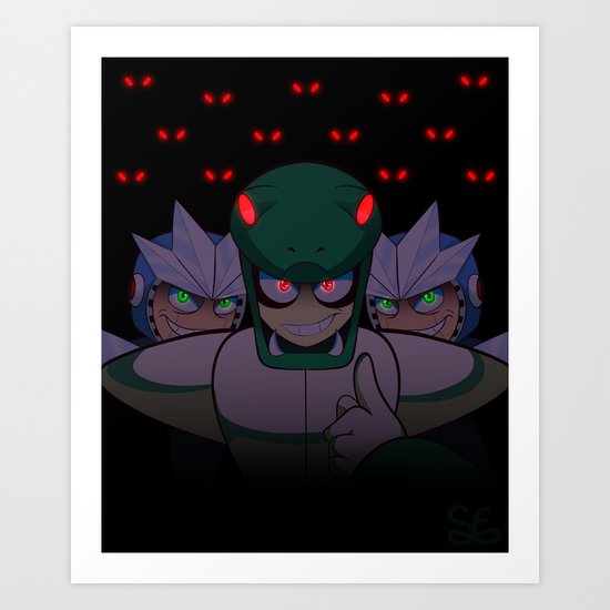 Eyes In The Dark Art Print