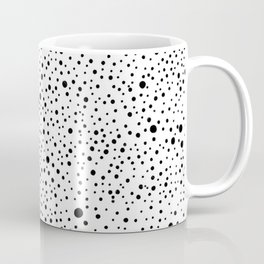Polka Dots | Black and white pattern Coffee Mug