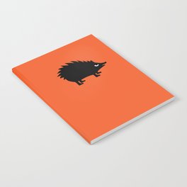 Angry Animals: hedgehog Notebook | Cartoon, Prickly, Vector, Grumpy, Illustration, Contrast, Bright, Silhouette, Minimalist, Outline 