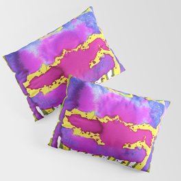 Lively Abstract Watercolor Pillow Sham