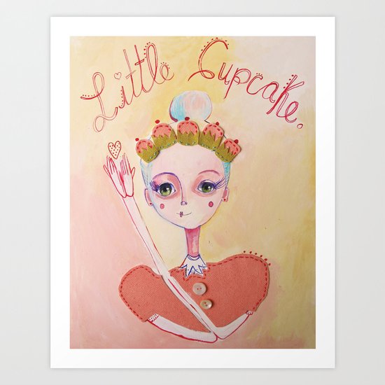 The Littlest Cupcake Art Print