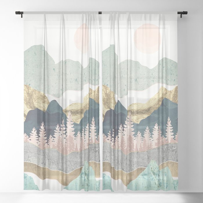 Summer Vista Sheer Curtain