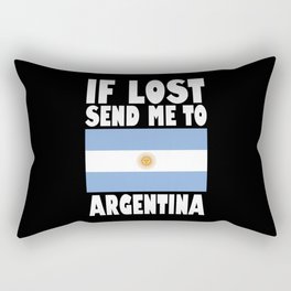 Argentina Flag Saying Rectangular Pillow