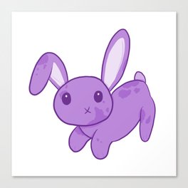Purple Bunny Canvas Print