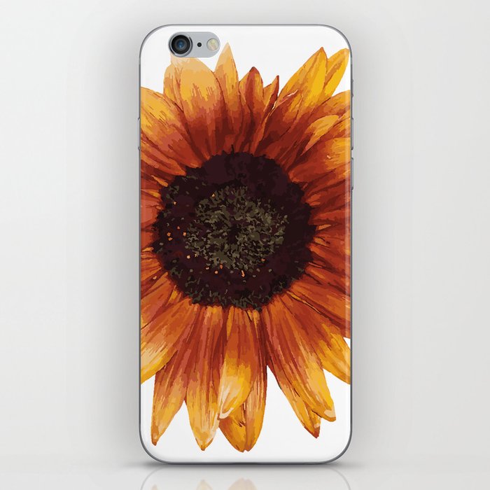 Watercolor Sunflower iPhone Skin