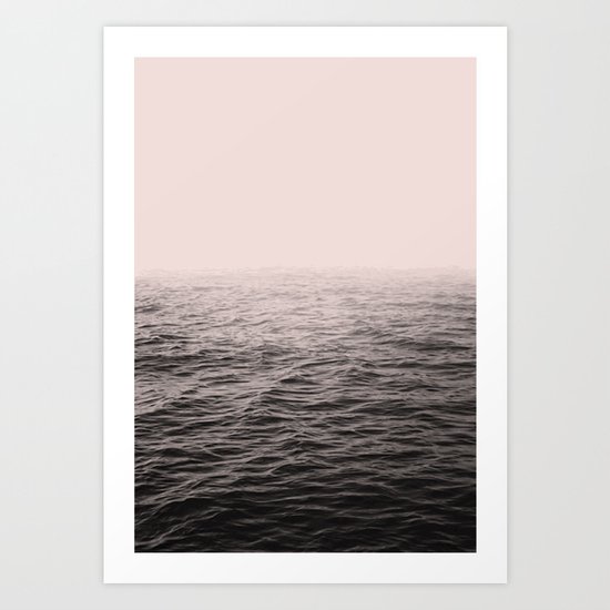 Sea in pink Art Print