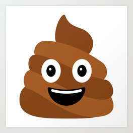 Poop Emoji Art Print