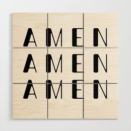 Amen - Bible Verses 1 - Christian - Faith Based - Inspirational - Spiritual, Religious Wood Wall Art