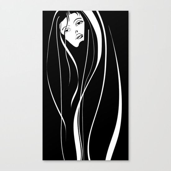 BLACK Canvas Print
