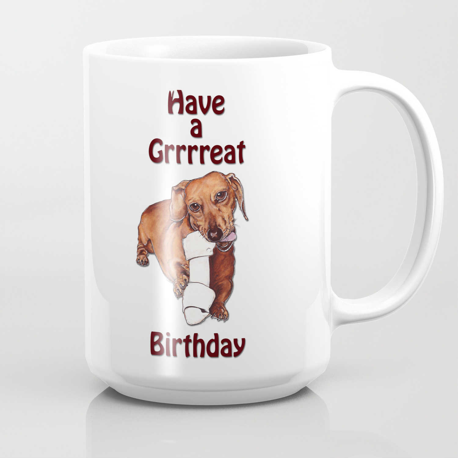 Dachshund Birthday Card Coffee Mug By Kimwest Society6