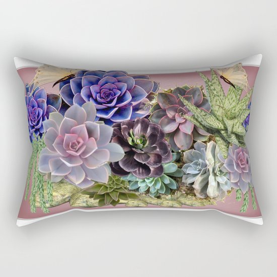 Succulent gardens Rectangular Pillow