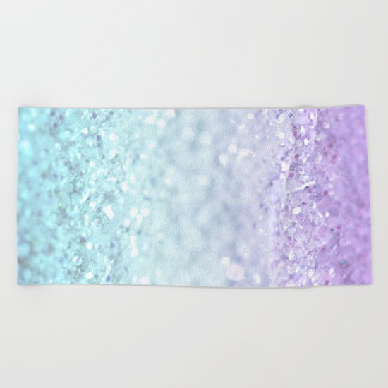 MERMAIDIANS AQUA PURPLE Beach Towel