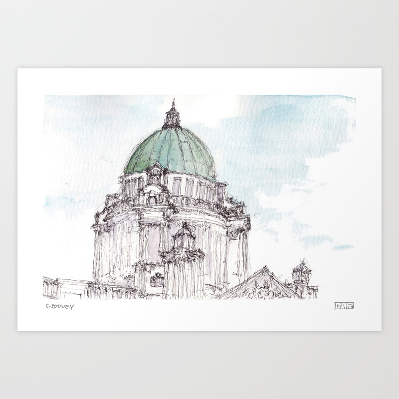 Belfast city hall art print
