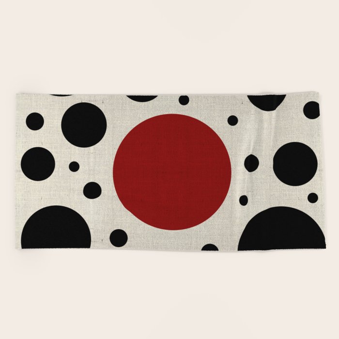 Abstract Japanese Cow Beach Towel By Marcanton Society6