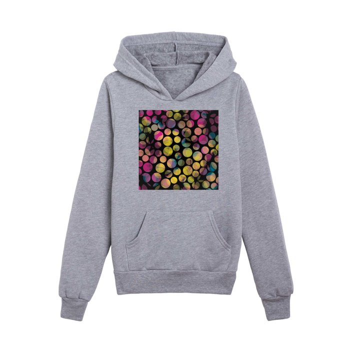 Abstract Dotted BG Kids Pullover Hoodie